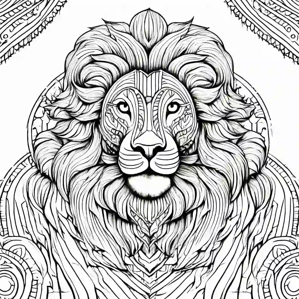 Circus Lion coloring pages